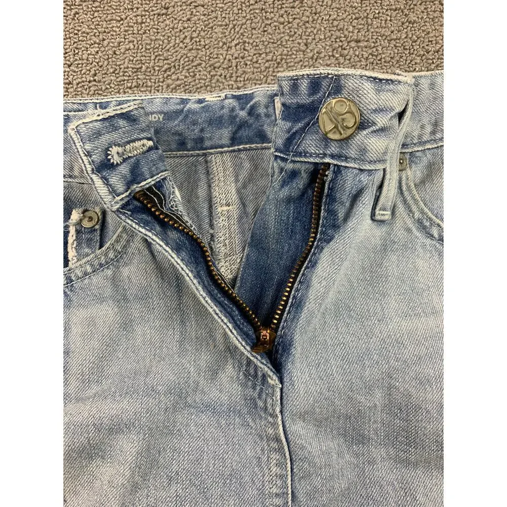 AG Adriano Goldschmied Womens Skirt 24 Blue‎ The Sandy Distressed Y2K Grunge